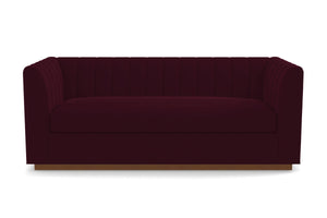 Nora Sofa in WINE VELVET