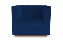 Nora Swivel Chair in COBALT VELVET