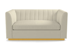 Nora Apartment Size Sofa :: Leg Finish: Natural / Size: Apartment Size - 74"w