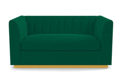 Nora Apartment Size Sofa :: Leg Finish: Natural / Size: Apartment Size - 74"w