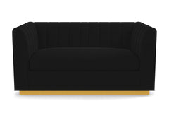 Nora Apartment Size Sofa :: Leg Finish: Natural / Size: Apartment Size - 74"w