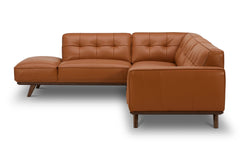 Normandie 2pc Leather Sectional Sofa :: Configuration: LAF - Chaise on the Left