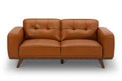 Normandie Leather Loveseat