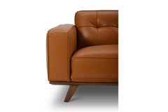Normandie Leather Loveseat