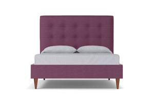 Palmer Drive Upholstered Bed :: Leg Finish: Pecan / Size: California King