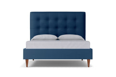 Palmer Drive Upholstered Bed :: Leg Finish: Pecan / Size: King