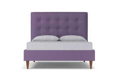 Palmer Drive Upholstered Bed :: Leg Finish: Pecan / Size: Queen