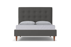 Palmer Drive Upholstered Bed :: Leg Finish: Pecan / Size: King
