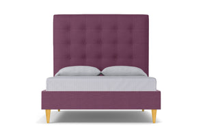 Palmer Upholstered Bed :: Leg Finish: Natural / Size: Queen Size
