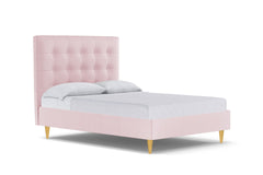 Palmer Drive Upholstered Bed :: Leg Finish: Natural / Size: California King