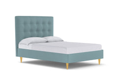Palmer Drive Upholstered Bed :: Leg Finish: Natural / Size: Queen