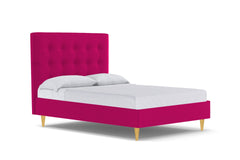Palmer Drive Upholstered Bed :: Leg Finish: Natural / Size: California King