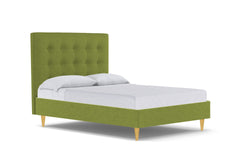 Palmer Drive Upholstered Bed :: Leg Finish: Natural / Size: Queen