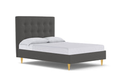 Palmer Drive Upholstered Bed :: Leg Finish: Natural / Size: Queen