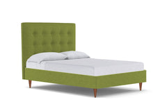 Palmer Drive Upholstered Bed :: Leg Finish: Pecan / Size: Full