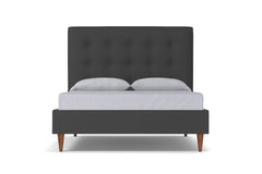 Palmer Drive Upholstered Bed :: Leg Finish: Pecan / Size: King