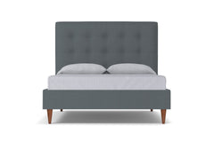 Palmer Drive Upholstered Bed :: Leg Finish: Pecan / Size: King