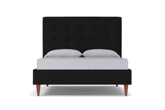 Palmer Drive Upholstered Bed :: Leg Finish: Pecan / Size: Queen