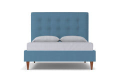 Palmer Drive Upholstered Bed :: Leg Finish: Pecan / Size: California King