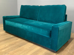 Harper Queen Size Sleeper Sofa in PEACOCK VELVET