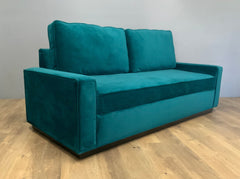 Harper Queen Size Sleeper Sofa in PEACOCK VELVET