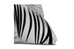 Palm Leaves Black White Vibes Toss Pillow by Anitas Bellas Artwork
