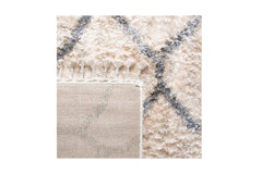 Salacia Fringe Shag Area Rug CREAM