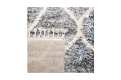 Salacia Fringe Shag Area Rug STORM GREY