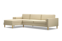 Samson 2pc Sectional Sofa :: Leg Finish: Natural / Configuration: LAF - Chaise on the Left