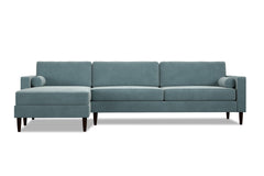 Samson 2pc Sectional Sofa :: Leg Finish: Espresso / Configuration: LAF - Chaise on the Left