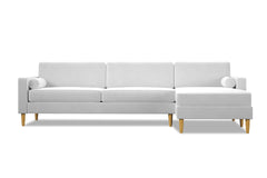 Samson 2pc Sectional Sofa :: Leg Finish: Natural / Configuration: RAF - Chaise on the Right