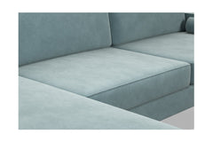 Samson 2pc Sectional Sofa :: Leg Finish: Pecan / Configuration: LAF - Chaise on the Left