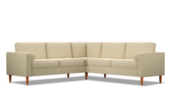 Samson 2pc L-Sectional Sofa :: Leg Finish: Pecan