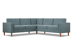 Samson 2pc L-Sectional Sofa :: Leg Finish: Pecan