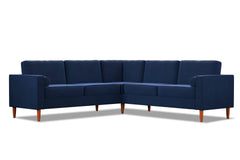Samson 2pc L-Sectional Sofa :: Leg Finish: Pecan