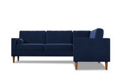 Samson 2pc L-Sectional Sofa :: Leg Finish: Pecan