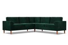 Samson 2pc L-Sectional Sofa :: Leg Finish: Pecan