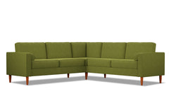 Samson 2pc L-Sectional Sofa :: Leg Finish: Pecan