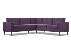Samson 2pc L-Sectional Sofa :: Leg Finish: Pecan