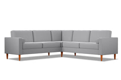 Samson 2pc L-Sectional Sofa :: Leg Finish: Pecan