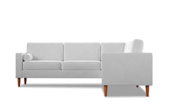Samson 2pc L-Sectional Sofa :: Leg Finish: Pecan