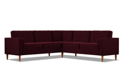 Samson 2pc L-Sectional Sofa :: Leg Finish: Pecan