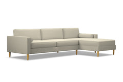 Samson 2pc Sectional Sofa :: Leg Finish: Natural / Configuration: RAF - Chaise on the Right