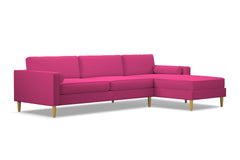 Samson 2pc Sectional Sofa :: Leg Finish: Natural / Configuration: RAF - Chaise on the Right