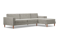 Samson 2pc Sectional Sofa :: Leg Finish: Pecan / Configuration: RAF - Chaise on the Right