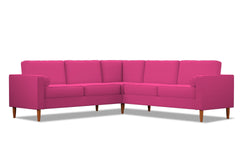 Samson 2pc L-Sectional Sofa :: Leg Finish: Pecan