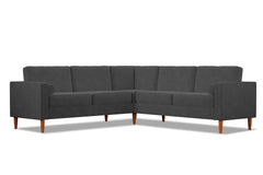 Samson 2pc L-Sectional Sofa :: Leg Finish: Pecan