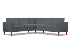 Samson 2pc L-Sectional Sofa :: Leg Finish: Pecan