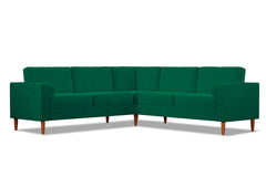 Samson 2pc L-Sectional Sofa :: Leg Finish: Pecan