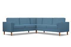 Samson 2pc L-Sectional Sofa :: Leg Finish: Pecan